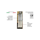 COLTELLO BISTECCA LEGNO SBIANCATO LAMA 11CM BLS=6PZ