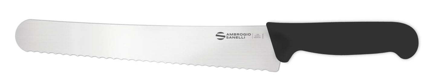 COLTELLO PANE CURVO 26CM SUPRA NERO