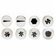 BOCCHETTE PASTICCERIA ASSORTITE INOX CF=8PZ
