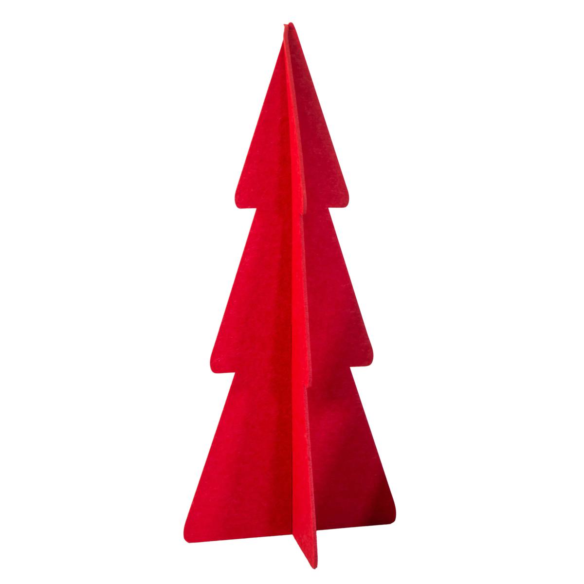 ALBERO FELTRO ROSSO CM83X83X200H