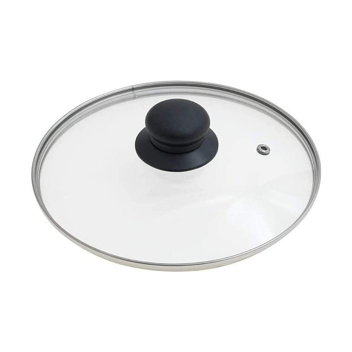 COPERCHIO VTR BOMBATO CON POMOLO NERO DIAM.22CM