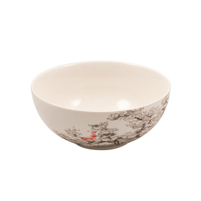 COPPA ALTA TONDA DIAM.18,5CM H.7,5 "KERASIA" AVORIO