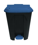 PATTUMIERA A PEDALE 50LT PLASTICA C/COP BLU STIL