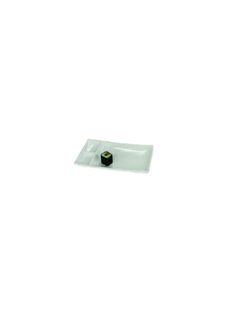 PIATTO SALSE "KAMOME"RETTANGOLARE 23X15CM MELAMINA BIANCA