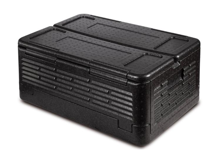 CONTENITORE ISOTERMICO NERO GN 1/1 CON APERTURA A LIBRO