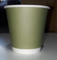 BICCHIERE CARTONCINO240ML CALDO/FREDDO VERDE CF=25PZ