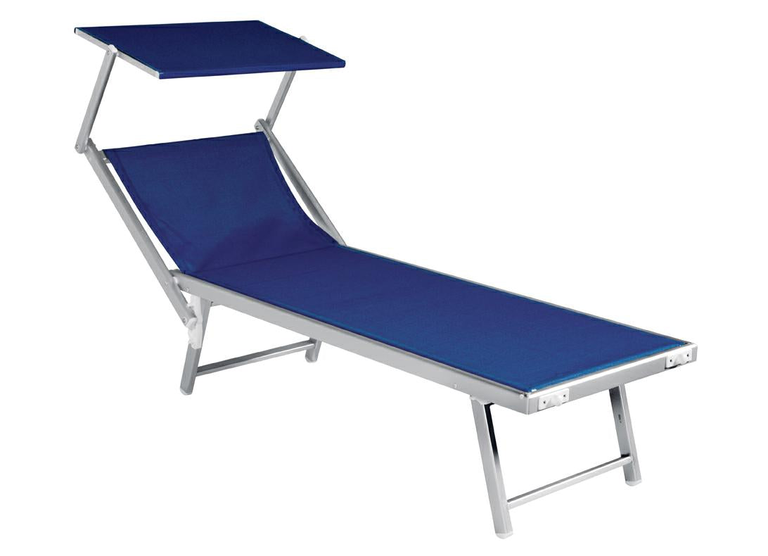 LETTINO MARE BLU CON TETTUCCIO PIEGHEVOLE