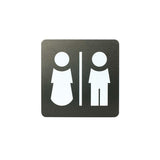 PITTOGRAMMA PVC NEROC/ST.BIANCA "UOMO/DONNA"