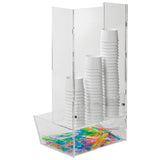 PORTA PALETTE/COPPETTE 28X25X55 PLEXIGLAS