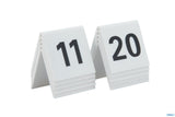 SEGNAPOSTO NUMERI DA11 A 20 BIANCO