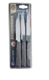 COLTELLO BISTECCA LEGNO FANGO LAMA 11CM BLS=6PZ
