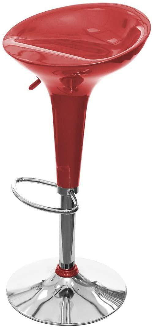 GLOBAL SGABELLO BAR IN TECNOPOLIMERICO ROSSO 36X75X36
