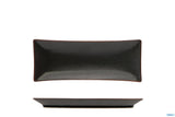 PIATTO RETTANGOLARE CM.23,5X9 STROMBOLI NERO