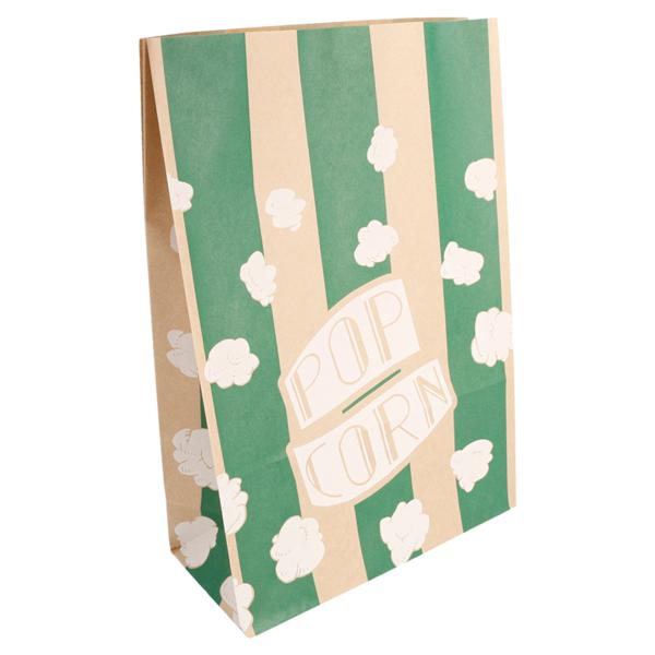 SACCHETTI POP CORN VERDE 20+9x29,5CM CF=500PZ