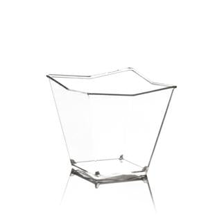 VASSOIO MINI DESSERTDIAMANTE 120CC PS TRASPARENTE CF=50PZ