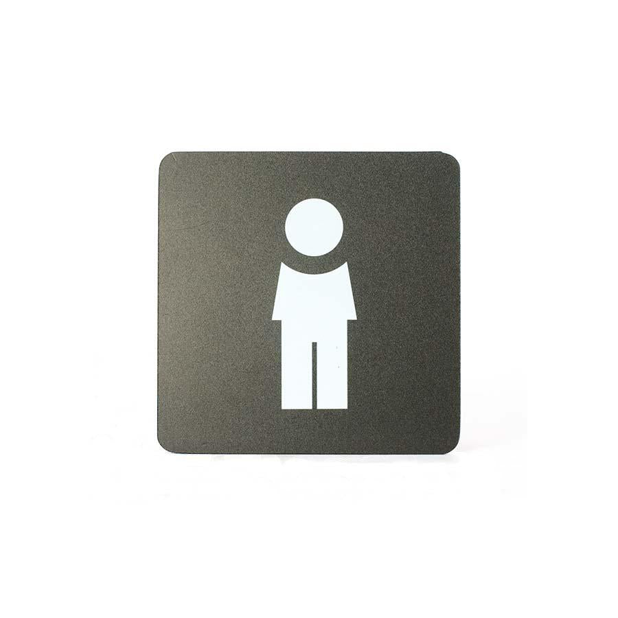 PITTOGRAMMA PVC NEROC/ST.BIANCA "UOMO"