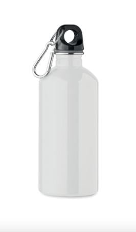 BORRACCIA 500ML ACCIAIO BIANCA C/LOGO