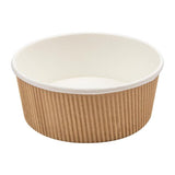 TERRINE A DOPPIA PARETE KRAFT ONDULATO 780ML CF=25PZ