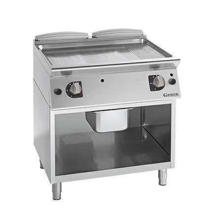 FRY-TOP A GAS DOPPIOLIS/RIG CRX A GIORNO 18KW 800X900X900H