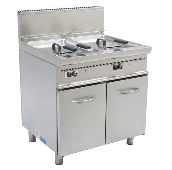 FRYTOP A GAS TOP PIASTRA LISCIA 700x700x305h