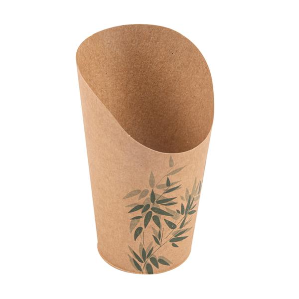 BICCHIERE PER FRITTI'FEEL GREEN'KRAFT D.8.5X13.5CM CF=50PZ