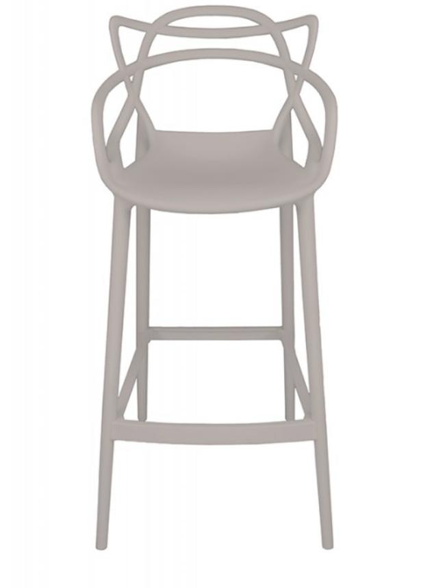 SGABELLO "BALOS" ANTI UV IN PP COLORE TAUPE