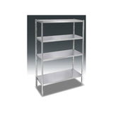 SCAFFALE 4 RIPIANI LISCI SCA154A VH22 150X40 + GAMBE GSA180