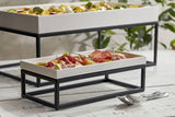 STAND PER BUFFET NERO IN METALLO 53X32,5X16H