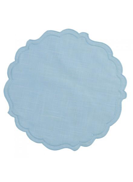 SOTTOPIATT0 IN TESSUTO AZZURRO 35CM