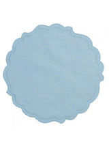 SOTTOPIATT0 IN TESSUTO AZZURRO 35CM