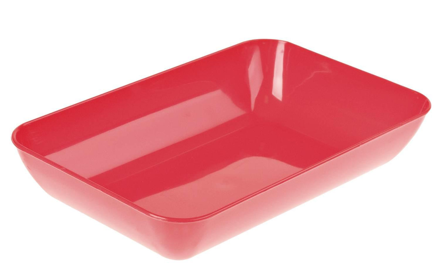 VASCHETTA APERTA CM.13X13X5H ROSSO/BIANCO