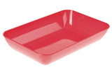 VASCHETTA APERTA CM.13X13X5H ROSSO/BIANCO