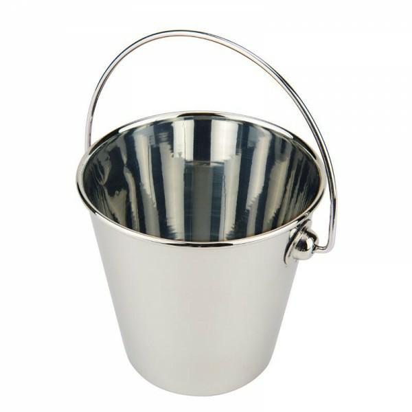 MINI SECCHIELLO D.13H.12 "LINEA MONOPORZIONI" ACCIAIO INOX