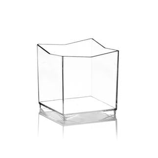 VASSOIO MINI DESSERTKUBO 60CC PS TRASPARENTE CF=25PZ