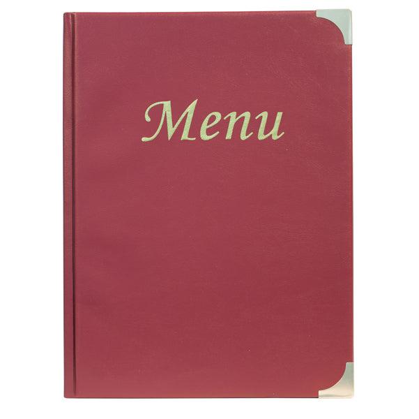 PORTAMENU BASIC BORDEAUX FORMATO A4 10 PAGINE