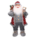 BABBO NATALE TESSUTO FIOCCHI DI NEVE ROSSO CMH79