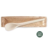 CUCCHIAINO ICE-CURVYCOMPOSTAB.BEIGE IMBUSTATO 15CM CF=150PZ