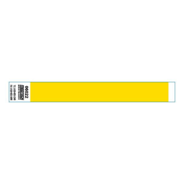 BRACCIALETTI NON TRASFERIBILI ADESIVO 2x25,5CM GIALLO 1000PZ