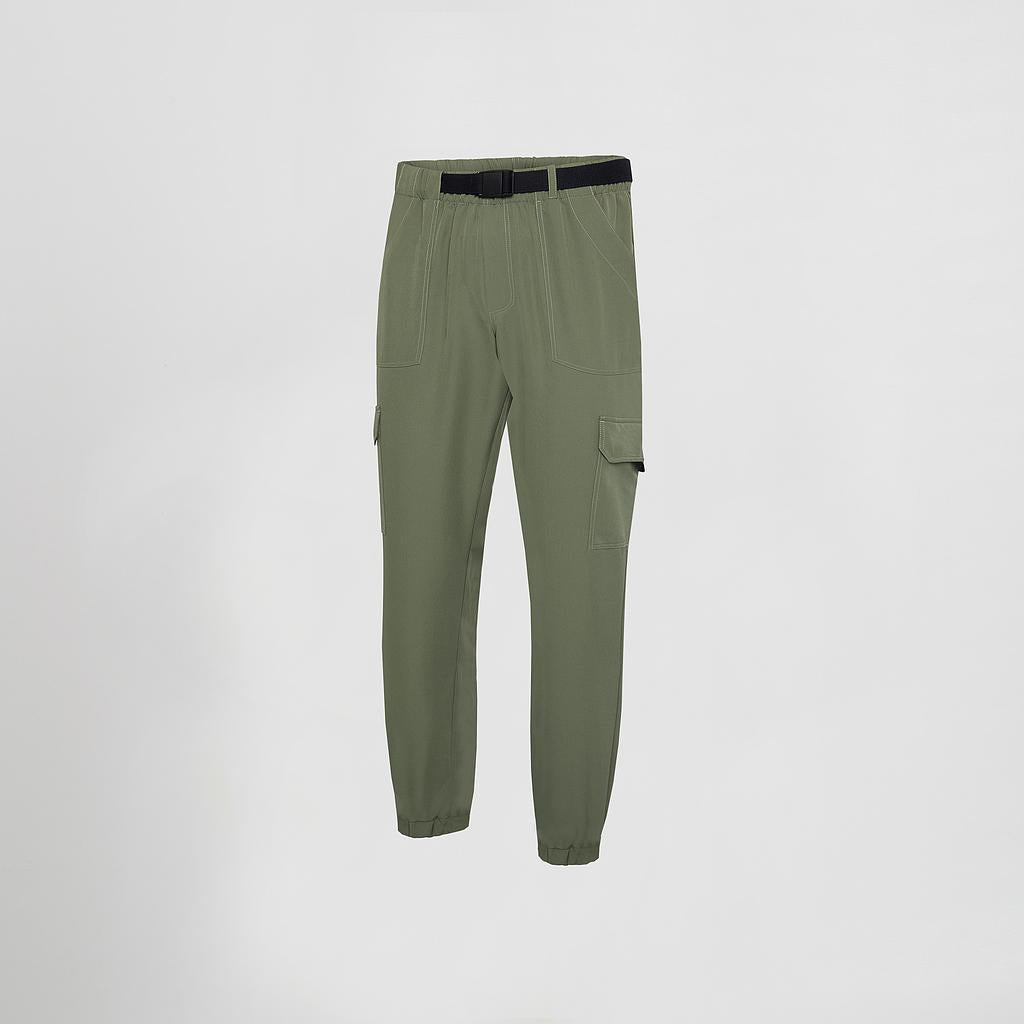 PANTALONE UNISEX LINEA CARGO COL.VERDE OLIVA