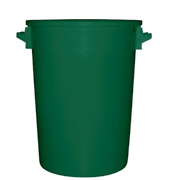 BIDONE INDUSTRIALE VERDE 100LT CON COPERCHIO