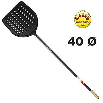 PALA PIZZA ITALIA 3D FORATA 40CM ALLUMINIO