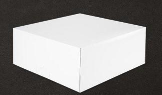 SCATOLA PORTA TORTA DAMA BIANCO 29X29X10CM CF=25PZ