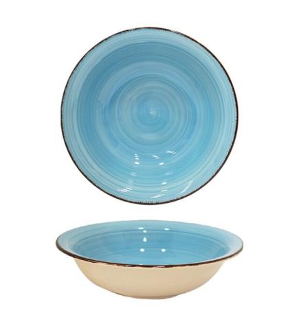 PIATTO FONDO 27 CM ZEN AZZURRO