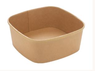 INSALATIERA QUADRATA KRAFT 17X17X5 900ML CF=50PZ