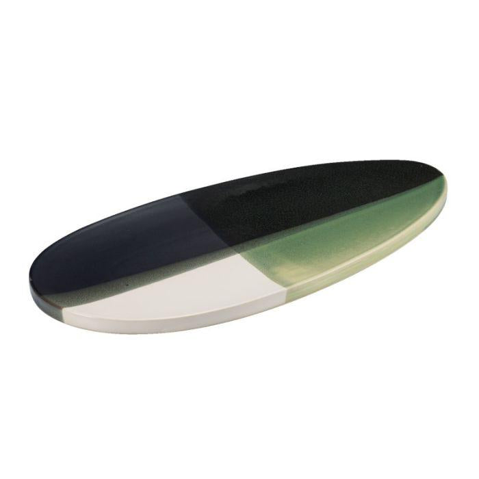 SIMPOSIO VASSOIO IRREGOLARE  VERDE 40.5X26.5