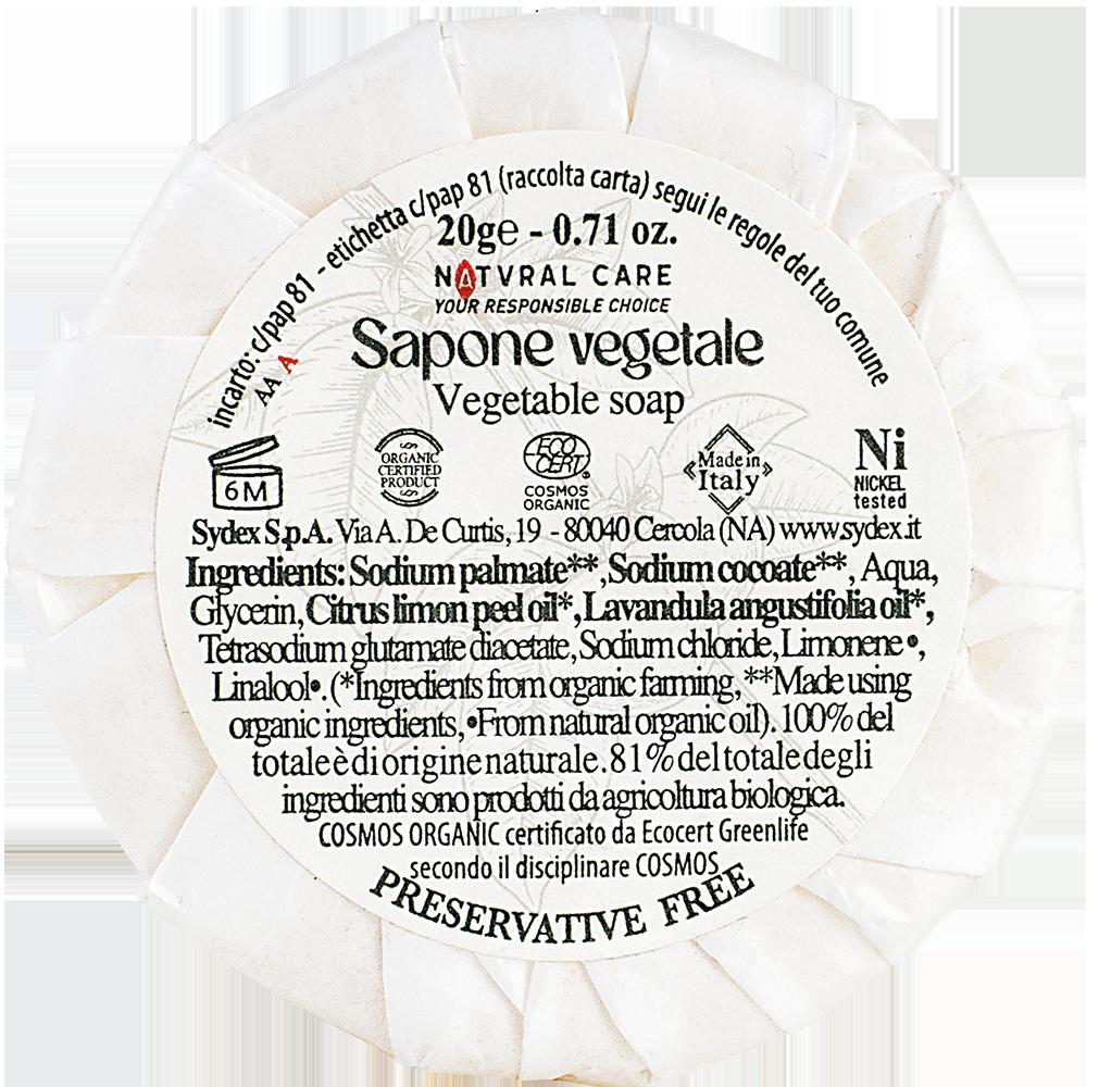 SAPONETTA PLISETTATA NATURAL CARE 20GR CF=250PZ