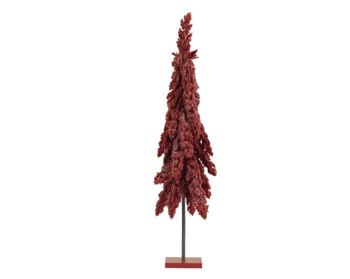 ALBERO MINI FLURRY   GLITTER BORDEAUX H45 D18CM