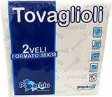 TOVAGLIOLO 38X38 2V BIANCO "PAPERBLU" CF=50PZ