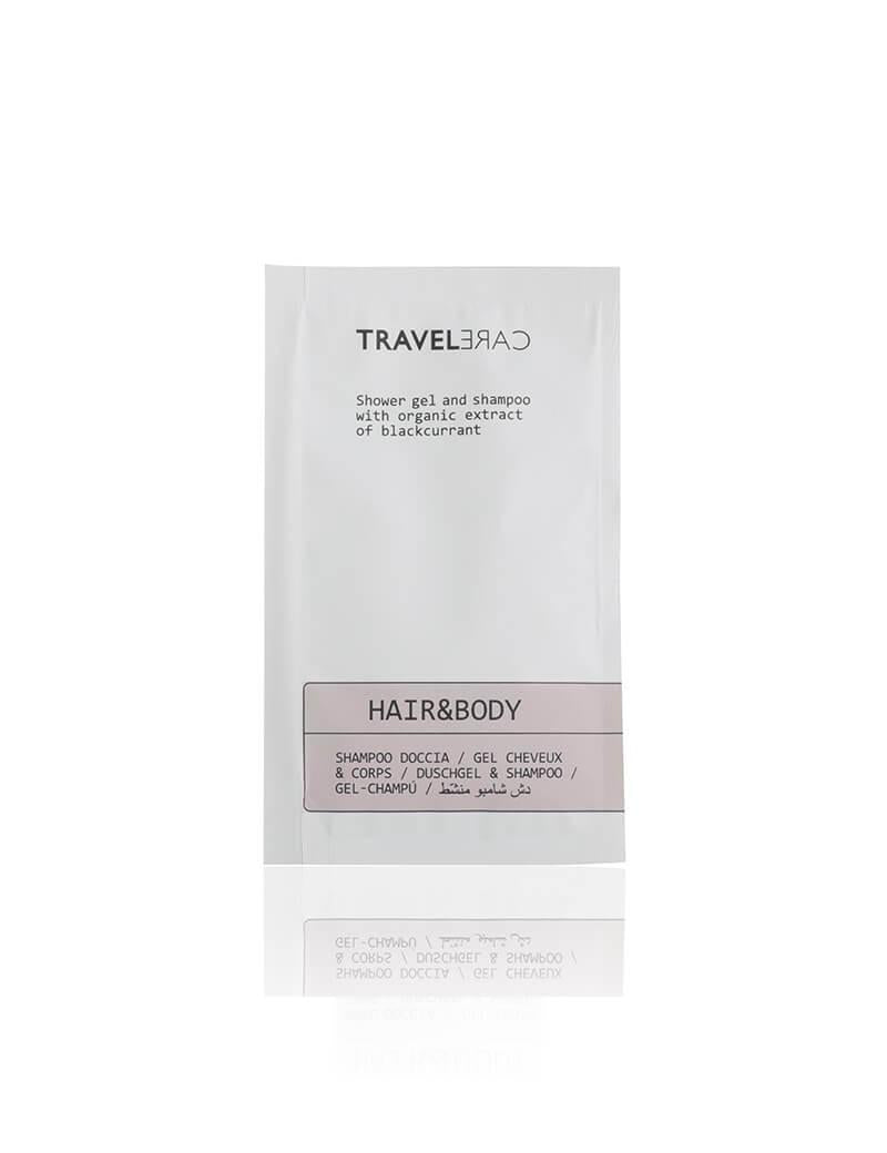 GEL DOCCIA IN BUSTINA 10ML TRAVEL CARE CT=600PZ