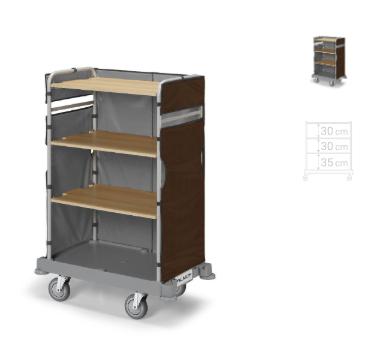 CARRELLO MORGAN 611 PER TRASPORTO BIANCHERIA PULITA